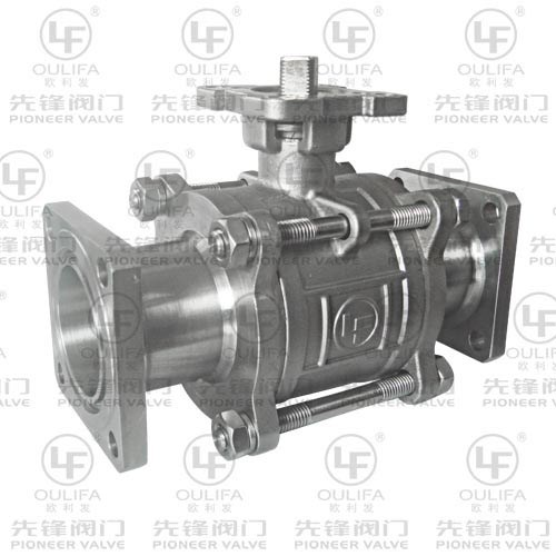 三片式方形法蘭球閥 PQ41F-1000PSI